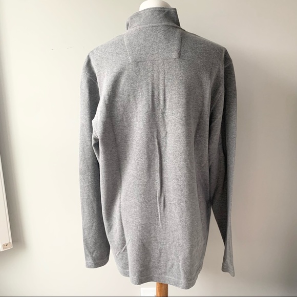 Gray Half Zip Long Sleeve Pullover Size Medium - Picture 9 of 11